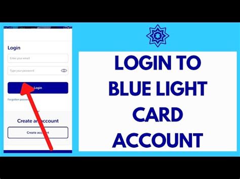 blue light card log in.